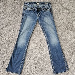 Silver Jeans Frances Bootcut Womens 28 Inseam 30 Blue Western